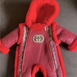 Custom Gucci/ Luis Vuitton baby jumper (1 yr or younger)